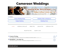 Tablet Screenshot of cameroonwedding.com